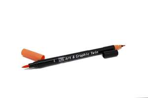 Zig - Zig Art&Graphic Twin Fırça Uçlu Marker TUT-80 004 Orange