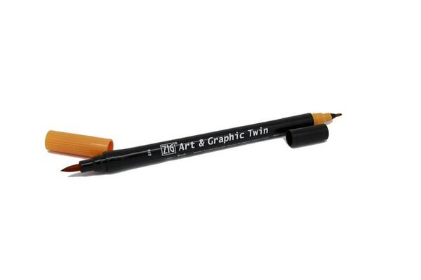 Zig Art&Graphic Twin Fırça Uçlu Marker TUT-80 016 Light Brown