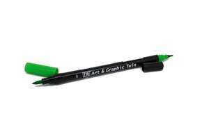 Zig Art&Graphic Twin Fırça Uçlu Marker TUT-80 051 May Green - Thumbnail