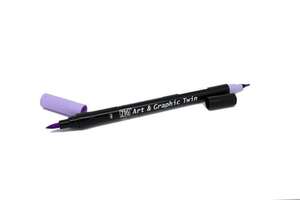 Zig - Zig Art&Graphic Twin Fırça Uçlu Marker TUT-80 062 Lilac