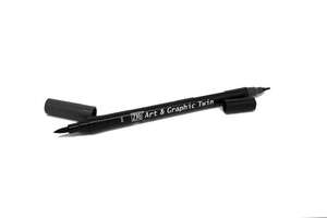 Zig - Zig Art&Graphic Twin Fırça Uçlu Marker TUT-80 074 Dark Gray