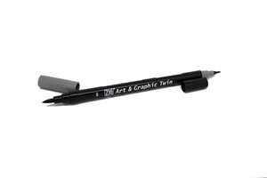 Zig Art&Graphic Twin Fırça Uçlu Marker TUT-80 083 Blue Gray - Thumbnail