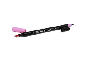 Zig - Zig Art&Graphic Twin Fırça Uçlu Marker TUT-80 202 Peach Pink