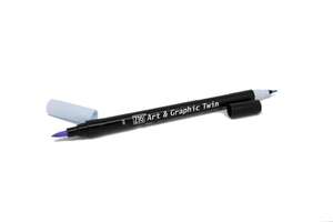 Zig Art&Graphic Twin Fırça Uçlu Marker TUT-80 303 Shadow Mauve - Thumbnail