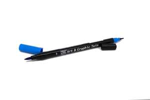 Zig - Zig Art&Graphic Twin Fırça Uçlu Marker TUT-80 308 Cornflower Blue