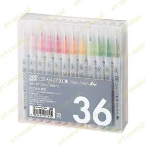 Zig Clean Color Fırça Uçlu Marker Rb-6000AT 36'lı Set - Thumbnail