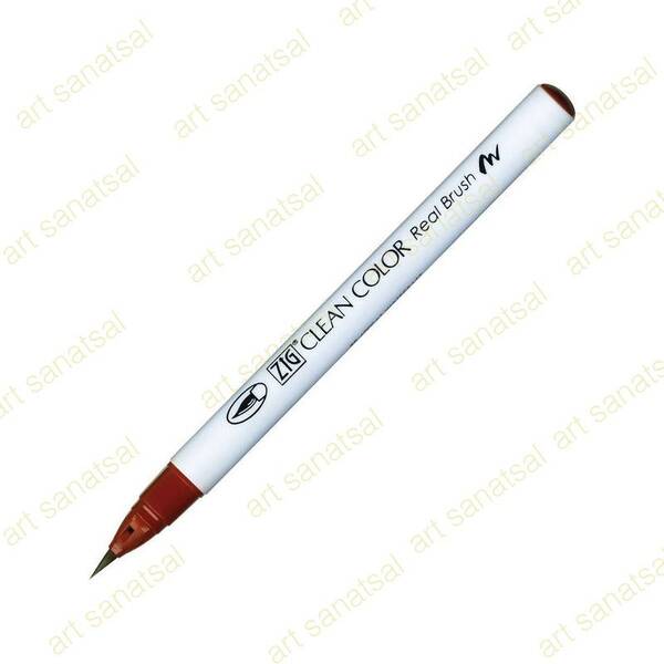 Zig Clean Color Fırça Uçlu Marker Rb-6000AT Brown - 1