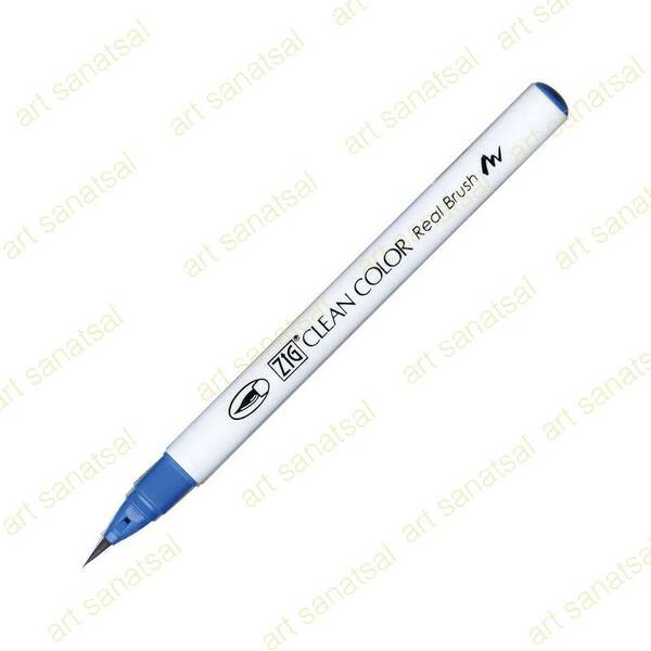 Zig Clean Color Fırça Uçlu Marker Rb-6000AT Cornflower Blue 02