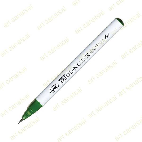 Zig Clean Color Fırça Uçlu Marker Rb-6000AT Deep Green