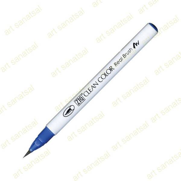 Zig Clean Color Fırça Uçlu Marker Rb-6000AT Dull Blue