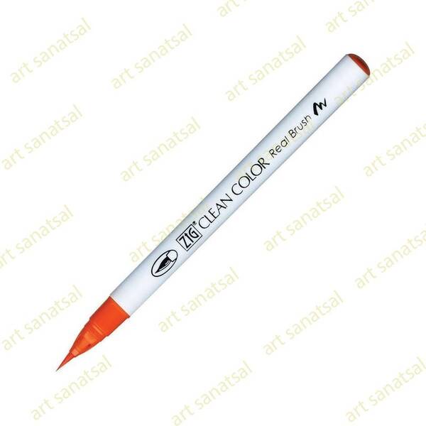 Zig Clean Color Fırça Uçlu Marker Rb-6000AT Fl.Orange