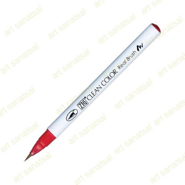 Zig Clean Color Fırça Uçlu Marker Rb-6000AT Geranium Red