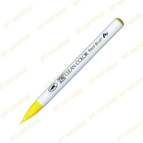 Zig Clean Color Fırça Uçlu Marker Rb-6000AT Lemon Yellow