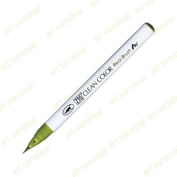Zig Clean Color Fırça Uçlu Marker Rb-6000AT Mid Green