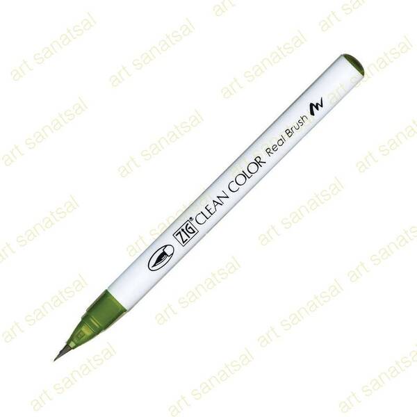 Zig Clean Color Fırça Uçlu Marker Rb-6000AT Olive Green