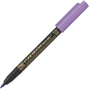 Zig - Zig Fudebiyori Metallic Brush Pen Yaldızlı Fırça Uçlu Kalem Violet
