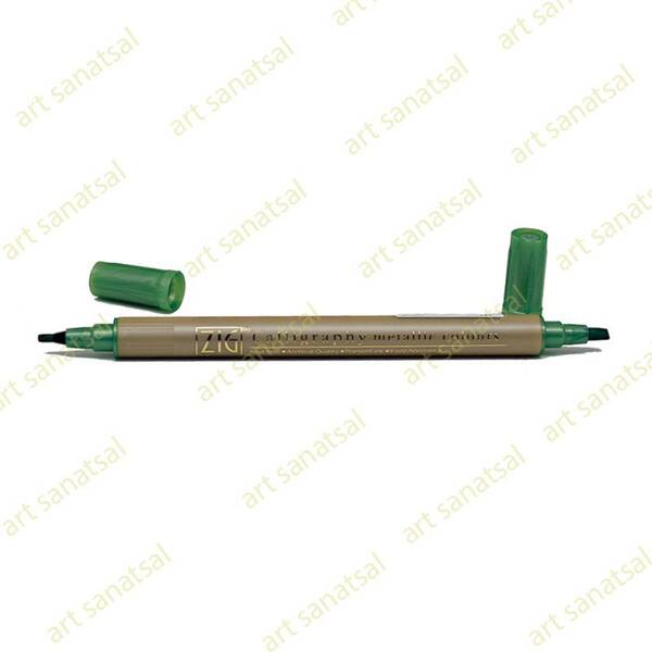 Zig Kaligrafi Kalemi Metalik Ms-8400 Green