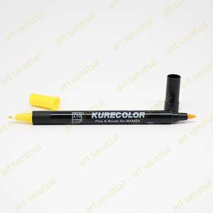 Zig Kurecolor Fine&Brush Manga Fırça Uçlu Marker CNKC-2200 Yellow - Zig