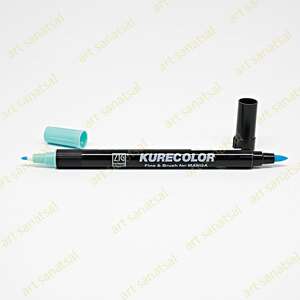 Zig Kurecolor Fine&Brush Manga Fırça Uçlu Marker CNKC-2200 Light Blue - Zig
