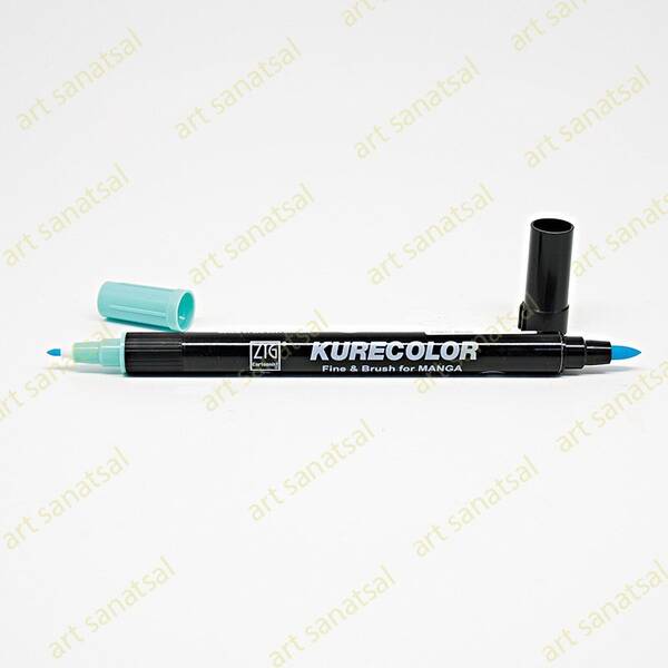 Zig Kurecolor Fine&Brush Manga Fırça Uçlu Marker CNKC-2200 Light Blue