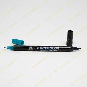 Zig Kurecolor Fine&Brush Manga Fırça Uçlu Marker CNKC-2200 Persian Green - Zig