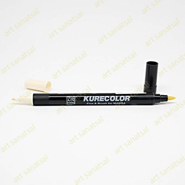 Zig Kurecolor Fine&Brush Manga Fırça Uçlu Marker CNKC-2200 Ivory - 1