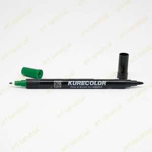Zig Kurecolor Fine&Brush Manga Fırça Uçlu Marker CNKC-2200 Green - Zig