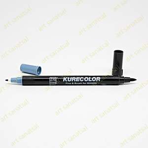 Zig Kurecolor Fine&Brush Manga Fırça Uçlu Marker CNKC-2200 832 Blue Gray - Zig