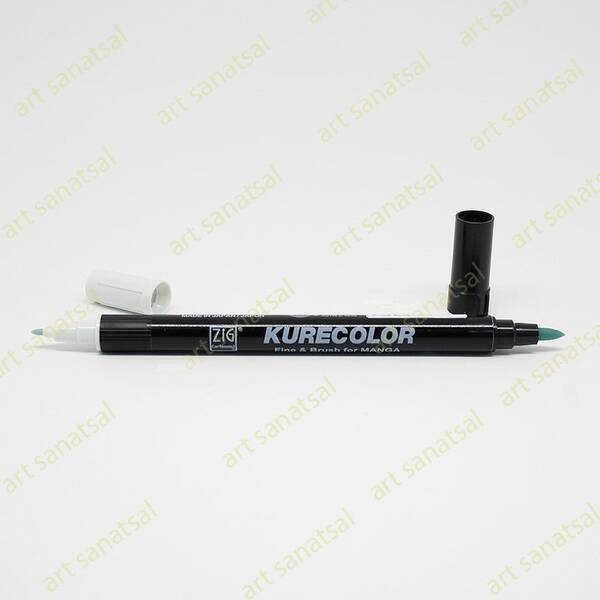 Zig Kurecolor Fine&Brush Manga Fırça Uçlu Marker CNKC-2200 Alice Blue - 1