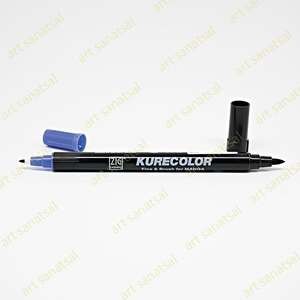 Zig Kurecolor Fine&Brush Manga Fırça Uçlu Marker CNKC-2200 Blue - Zig