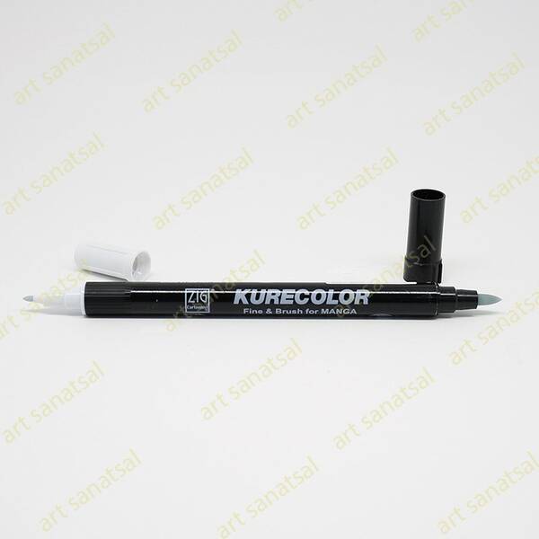 Zig Kurecolor Fine&Brush Manga Fırça Uçlu Marker CNKC-2200 Blue Gray 1 - 1