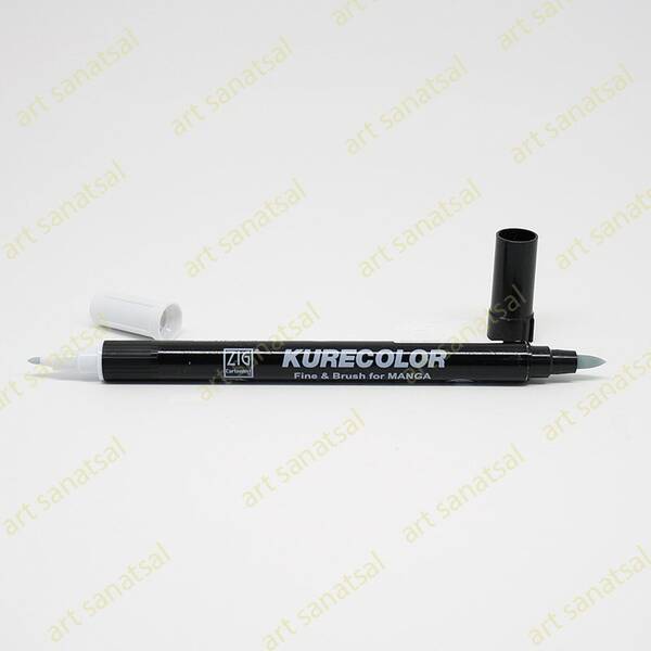 Zig Kurecolor Fine&Brush Manga Fırça Uçlu Marker CNKC-2200 Blue Gray 1