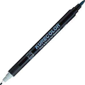 Zig Kurecolor Fine&Brush Manga Fırça Uçlu Marker CNKC-2200 Blue Gray 3 - Zig
