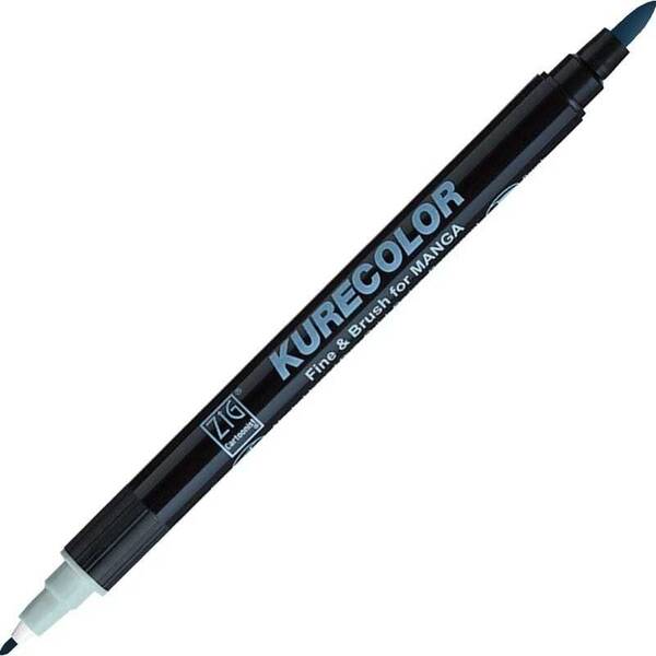 Zig Kurecolor Fine&Brush Manga Fırça Uçlu Marker CNKC-2200 Blue Gray 3 - 1