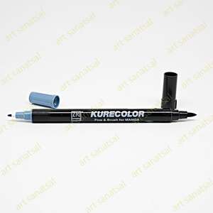 Zig Kurecolor Fine&Brush Manga Fırça Uçlu Marker CNKC-2200 Blue Gray - Zig