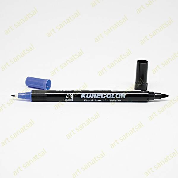 Zig Kurecolor Fine&Brush Manga Fırça Uçlu Marker CNKC-2200 Blue