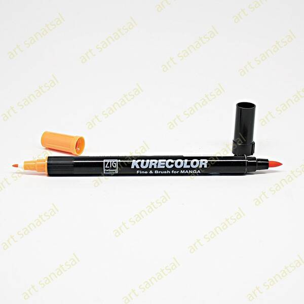 Zig Kurecolor Fine&Brush Manga Fırça Uçlu Marker CNKC-2200 Cadmium Orange - 1