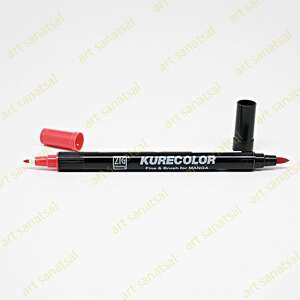 Zig - Zig Kurecolor Fine&Brush Manga Fırça Uçlu Marker CNKC-2200 Carmine Red