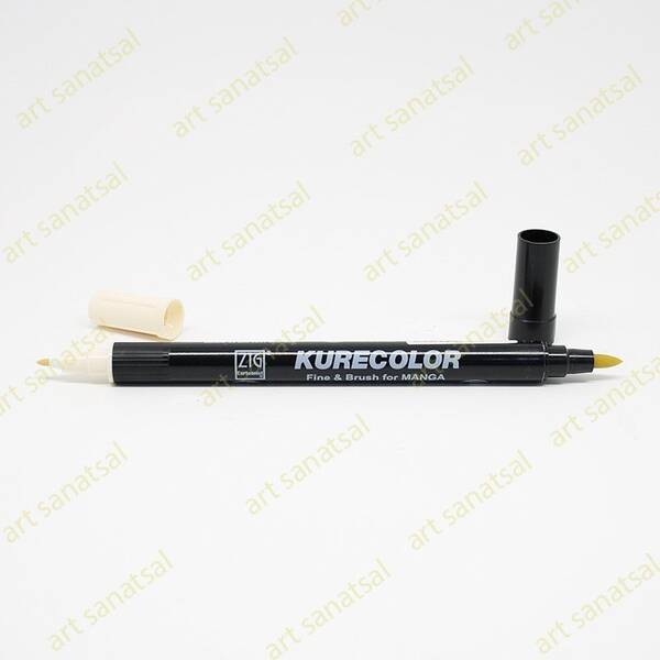 Zig Kurecolor Fine&Brush Manga Fırça Uçlu Marker CNKC-2200 Champagne - 1