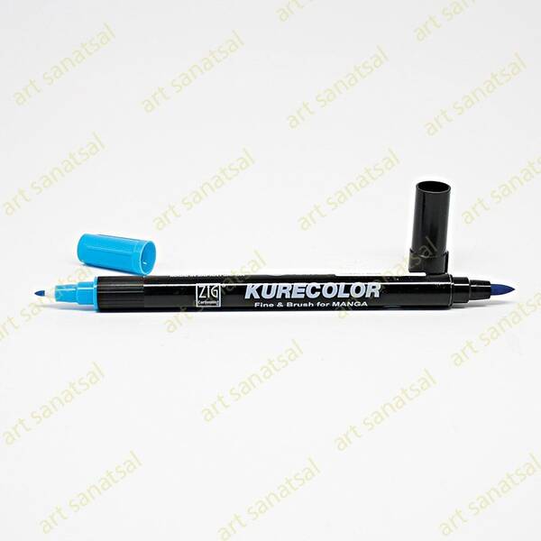 Zig Kurecolor Fine&Brush Manga Fırça Uçlu Marker CNKC-2200 Cobalt Blue