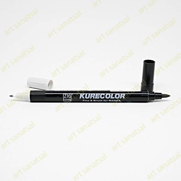 Zig Kurecolor Fine&Brush Manga Fırça Uçlu Marker CNKC-2200 Cool Gray 1 - 1