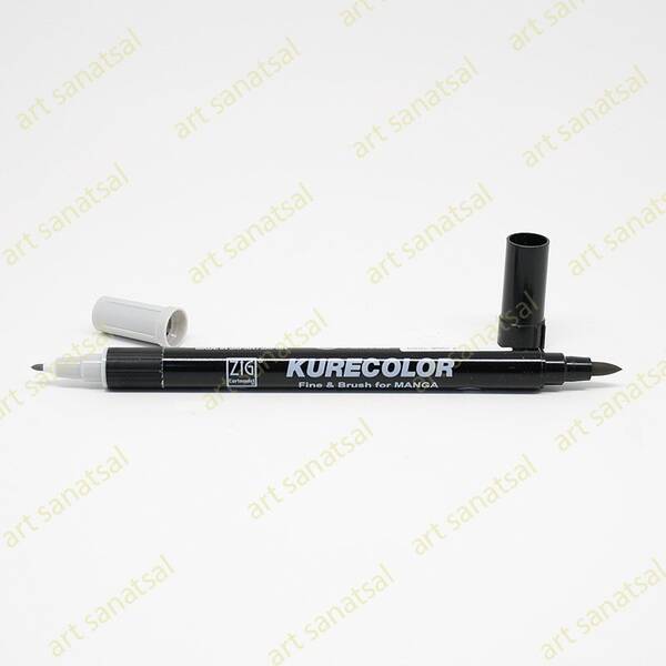 Zig Kurecolor Fine&Brush Manga Fırça Uçlu Marker CNKC-2200 Cool Gray 2
