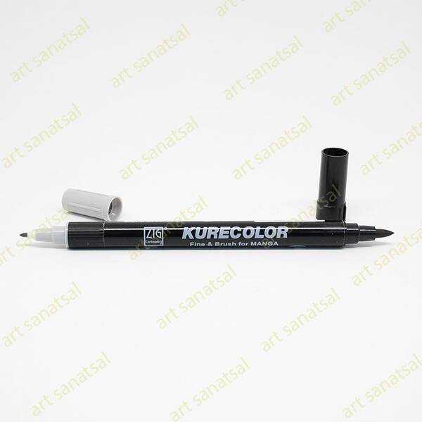 Zig Kurecolor Fine&Brush Manga Fırça Uçlu Marker CNKC-2200 Cool Gray 3 - 1