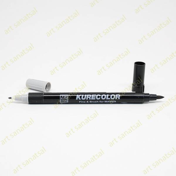 Zig Kurecolor Fine&Brush Manga Fırça Uçlu Marker CNKC-2200 Cool Gray 3