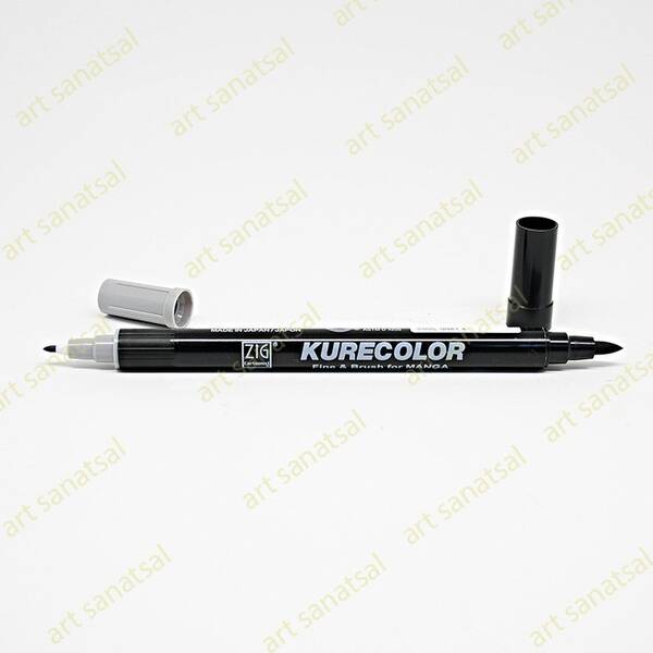 Zig Kurecolor Fine&Brush Manga Fırça Uçlu Marker CNKC-2200 Cool Gray 4 - 1