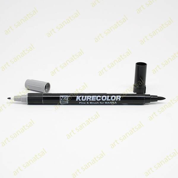 Zig Kurecolor Fine&Brush Manga Fırça Uçlu Marker CNKC-2200 Cool Gray 5 - 1