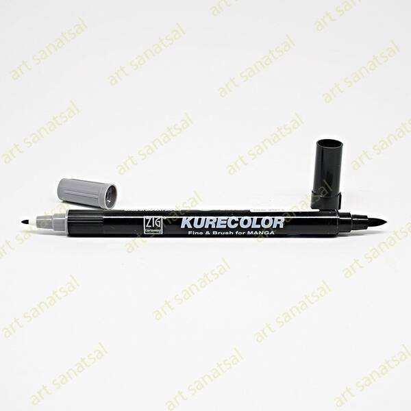 Zig Kurecolor Fine&Brush Manga Fırça Uçlu Marker CNKC-2200 Cool Gray 6 - 1