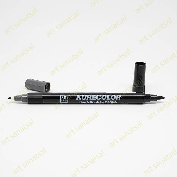 Zig Kurecolor Fine&Brush Manga Fırça Uçlu Marker CNKC-2200 Cool Gray 8