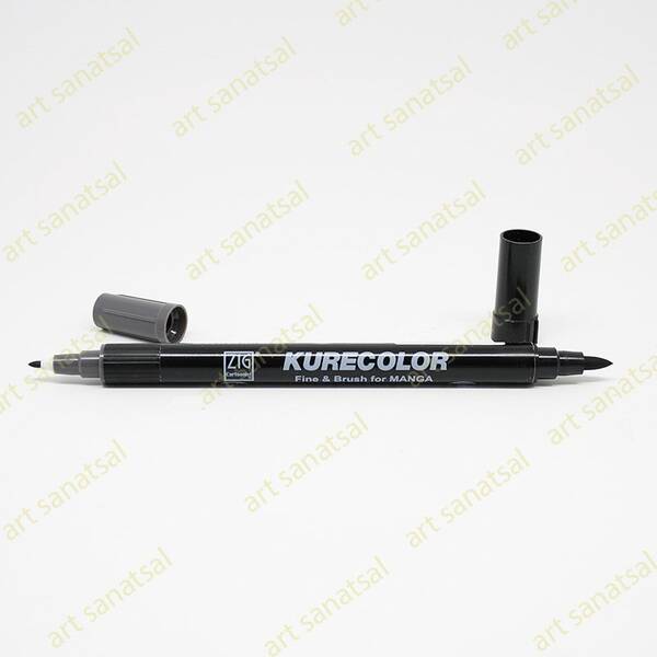 Zig Kurecolor Fine&Brush Manga Fırça Uçlu Marker CNKC-2200 Cool Gray 9 - 1