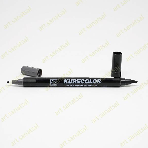 Zig Kurecolor Fine&Brush Manga Fırça Uçlu Marker CNKC-2200 Cool Gray 9